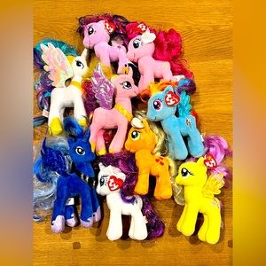My Little Pony Beanie Boo Plush Toys (A Set of 9 Ponies)